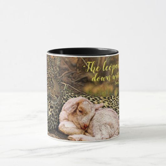 "ヒョウ子供"はアイザイア11と死にます マグカップ (中央)