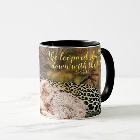 "ヒョウ子供"はアイザイア11と死にます マグカップ (正面右)