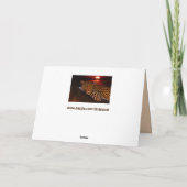 ヒョウ子猫グリーティングカード カード (裏面)