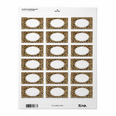 ヒョウ封筒住所 シール (フルシート)