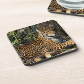 ヒョウ属のジャガーのコルクのコースター コースター (左側)