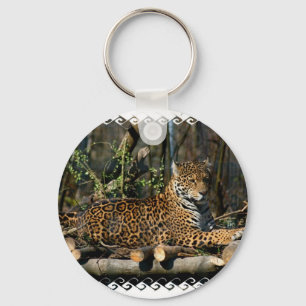 ヒョウ属のジャガーKeychain キーホルダー