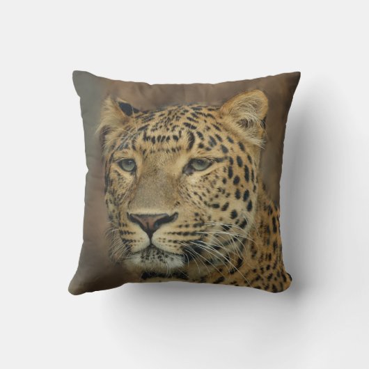 ヒョウ愛好家ワイルドライフ アウトドアクッション (裏面)