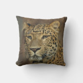 ヒョウ愛好家ワイルドライフ アウトドアクッション (正面)