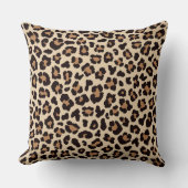 ヒョウ愛20x20装飾用クッション クッション (正面)