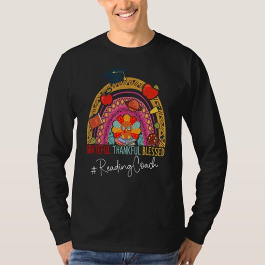 ヒョウ感謝読感謝のコーチ虹 Tシャツ (正面)