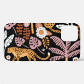 ヒョウ手のひらヴィンテージシームレスパターン Case-Mate iPhoneケース (裏面 (横))