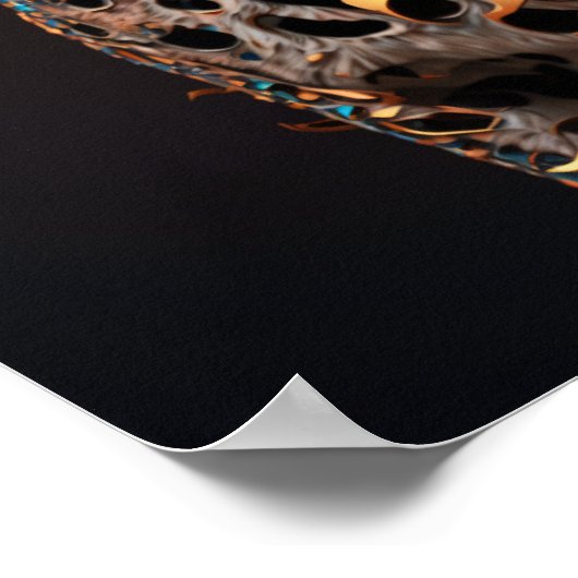 ヒョウ抽象芸術ウォールアートポスター ポスター (角)