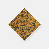 ヒョウ斑動物の皮膚パターン スタンダードカクテルナプキン (角)
