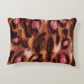 ヒョウ斑点アフリカ動物パターン アクセントクッション (裏面)