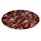 ヒョウ斑点アフリカ動物パターン カッティングボード (角)