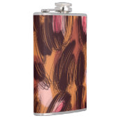 ヒョウ斑点アフリカ動物パターン フラスク (右)