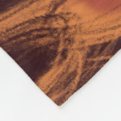 ヒョウ斑点アフリカ動物パターン フリースブランケット (角)