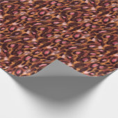 ヒョウ斑点アフリカ動物パターン ラッピングペーパー (角)