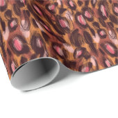 ヒョウ斑点アフリカ動物パターン ラッピングペーパー (ロールコーナー)