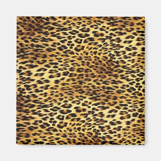 ヒョウ斑点カモフラージパタ絵画ーン マグネット (正面)