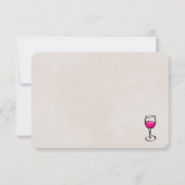 ヒョウ斑点パターンバチェロレッテありがとう サンキューカード (裏面)