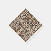 ヒョウ斑点パターンThunder_Cove スタンダードカクテルナプキン (角)
