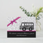 ヒョウ斑点パーティーバス 招待状 (スタンド正面)