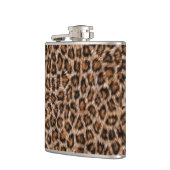 ヒョウ斑点ファージャガー動物の猫の皮膚パターン.j フラスク (左)