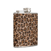 ヒョウ斑点ファージャガー動物の猫の皮膚パターン.j フラスク (右)