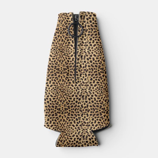 ヒョウ斑点ラインストーンパーソナライズされたダイヤモンド ボトルクーラー (裏面)