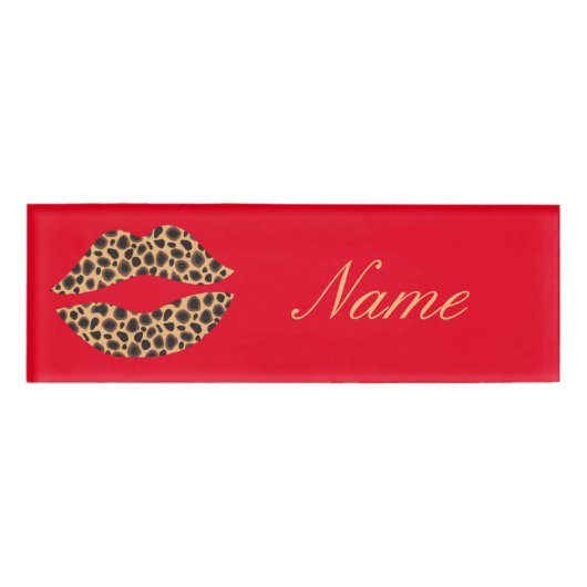 ヒョウ斑点リップスティックキスサンダー_コブ 名札 (正面)