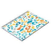 ヒョウ斑点：カラフルヴィンテージテクスチャ。 ノートブック (左側)