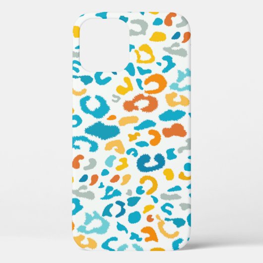 ヒョウ斑点:カラフルヴィンテージテクスチャ。 Case-Mate iPhoneケース (裏面)