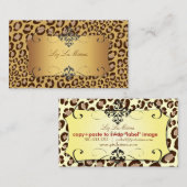 ヒョウ斑点 名刺 (正面/裏面)