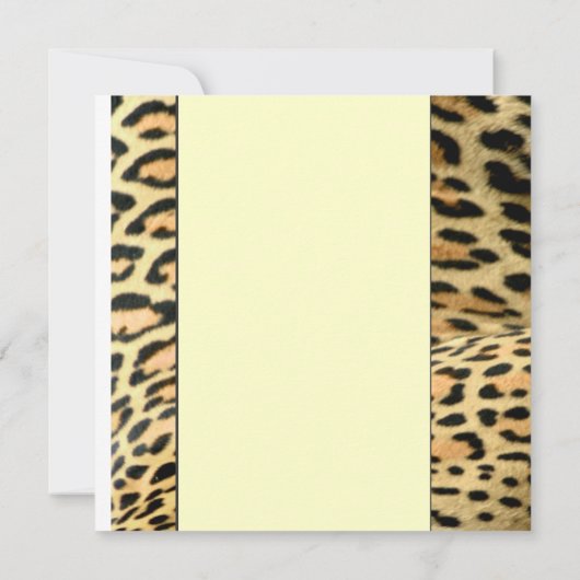 ヒョウ斑点 招待状 (裏面)