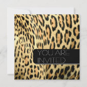 ヒョウ斑点 招待状 (正面)