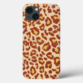 ヒョウ斑点Ultrasuedeルック iPhone 13ケース