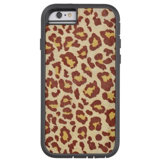 ヒョウ斑点Ultrasuedeルック Case-Mate iPhoneケース (裏面)