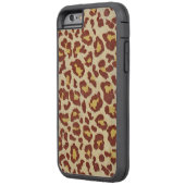 ヒョウ斑点Ultrasuedeルック Case-Mate iPhoneケース (裏面左)