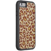 ヒョウ斑点Ultrasuedeルック Case-Mate iPhoneケース (裏面/右)