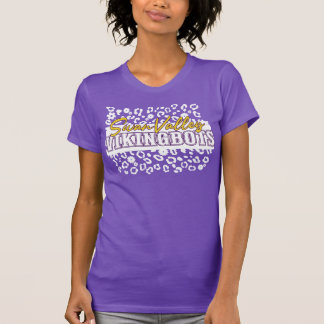 ヒョウ柄とギア - SwanValley VikingBots - Tシャツ
