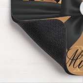 ヒョウ柄と弓 マウスパッド (コーナー)