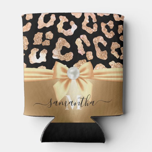 ヒョウ柄と弓 缶クーラー (裏面)