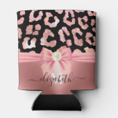 ヒョウ柄と弓 缶クーラー (裏面)