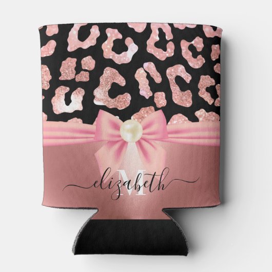 ヒョウ柄と弓 缶クーラー (裏面)