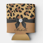 ヒョウ柄と弓 缶クーラー (裏面)