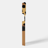 ヒョウ柄と弓 iPhoneケース (右側面)