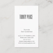 ヒョウ柄と水玉模様でスタイリッシュな 名刺 (裏面)