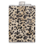 ヒョウ柄のイニシャル入りフラスコ フラスク (裏面)