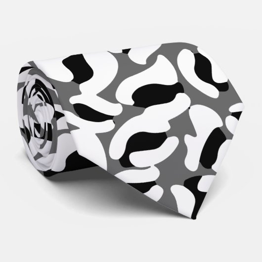 ヒョウ柄のキッチン おしゃれなレトロ ウェディング グルームズメン ネクタイ (ロール)