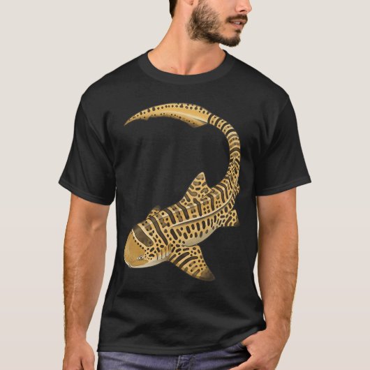 ヒョウ柄のサメ Tシャツ (正面)