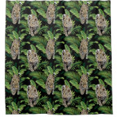 ヒョウ柄のシャワーカーテン シャワーカーテン (正面)