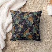 ヒョウ柄のジャングル動物 クッション (ブランケット)