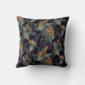 ヒョウ柄のジャングル動物 クッション (裏面)